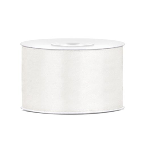 Szatén Szalag 3,8 cm Széles 25 méter Világos Krém