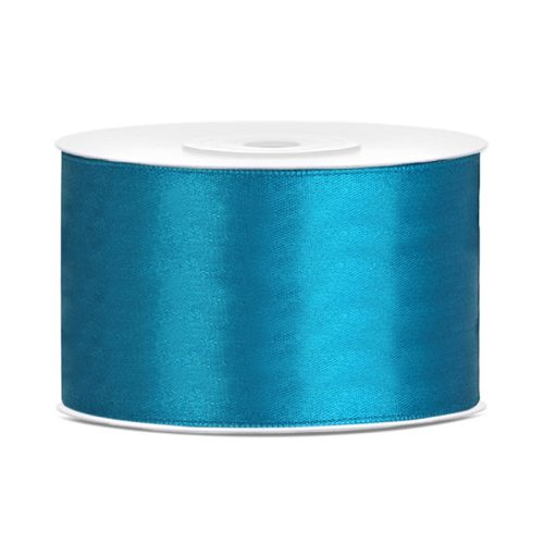 Szatén Szalag 3,8 cm Széles 25 méter Türkiz