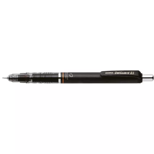 Zebra Töltőceruza 0,5 mm DelGuard Fekete Radíros