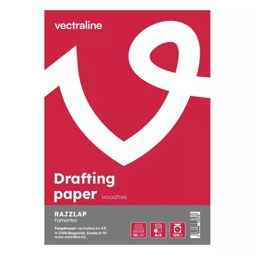 Vectraline Rajzlap A/4 Famentes 120 gramm 10 Ív/Csomag