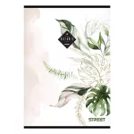 Street Füzet Tűzött A/4 Négyzetrácsos 27-54 Botanic Vegyes Mintákban