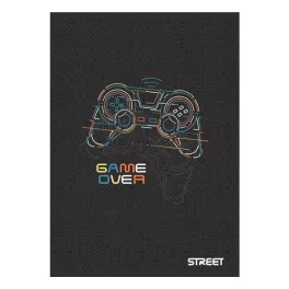   Street Füzet Tűzött A/4 Négyzetrácsos 27-54 Gaming Vegyes Mintákban