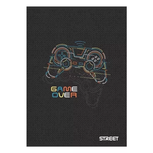 Street Füzet Tűzött A/4 Négyzetrácsos 27-54 Gaming Vegyes Mintákban