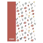 Street Füzet Tűzött A/4 Négyzetrácsos 27-42 PP Blossom Vegyes Mintákban