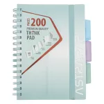 Astra Pap Spirálfüzet A/5 vonalas 100 Lapos Regiszteres Perforált Ombre Pasztell