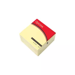 Optima Öntapadós Jegyzettömb 75x75 mm 450 Lapos Sárga