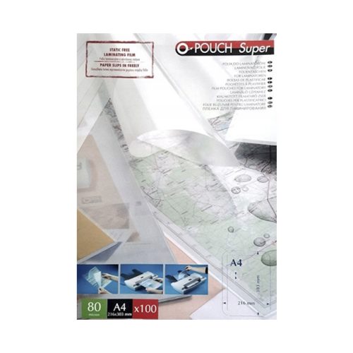 Opus Laminálófólia A/4 80 mikron 100 Darab/doboz Fényes
