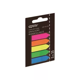   Grand Jelölőcimke 12x45 mm Neon Szín Nyíl Végű 5x25 Lap